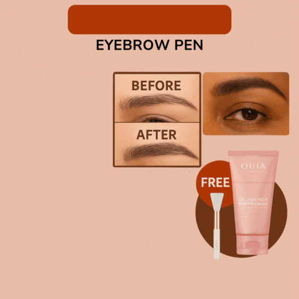 Waterproof 4 Points Long Lasting Eyebrow Pen (Natural Black)
