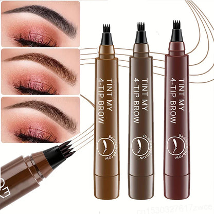 Waterproof 4 Points Long Lasting Eyebrow Pen (Natural Shade)