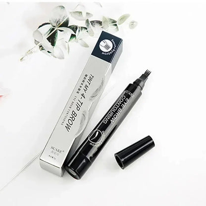 Waterproof 4 Points Long Lasting Eyebrow Pen (Natural Shade)